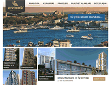 Tablet Screenshot of erdagiinsaat.com